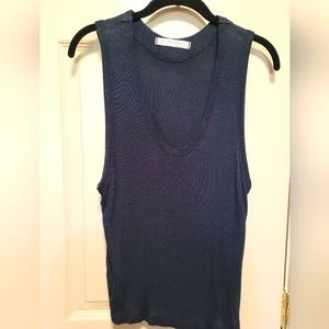 We The Free Navy Knit Sleeveless Top